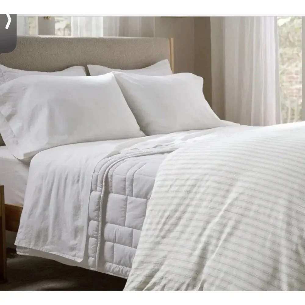 Parachute Linen King 4 Piece Sheet Set White $399 NEW